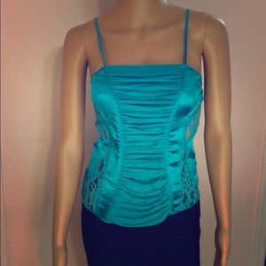 Marciano silk corset top